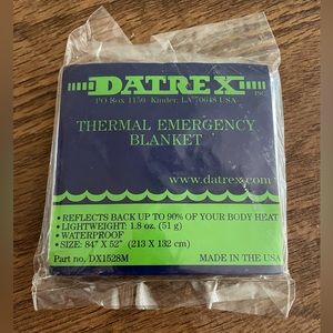 datrex- emergency Thermal Blanket- Single - Sealed -84x52
